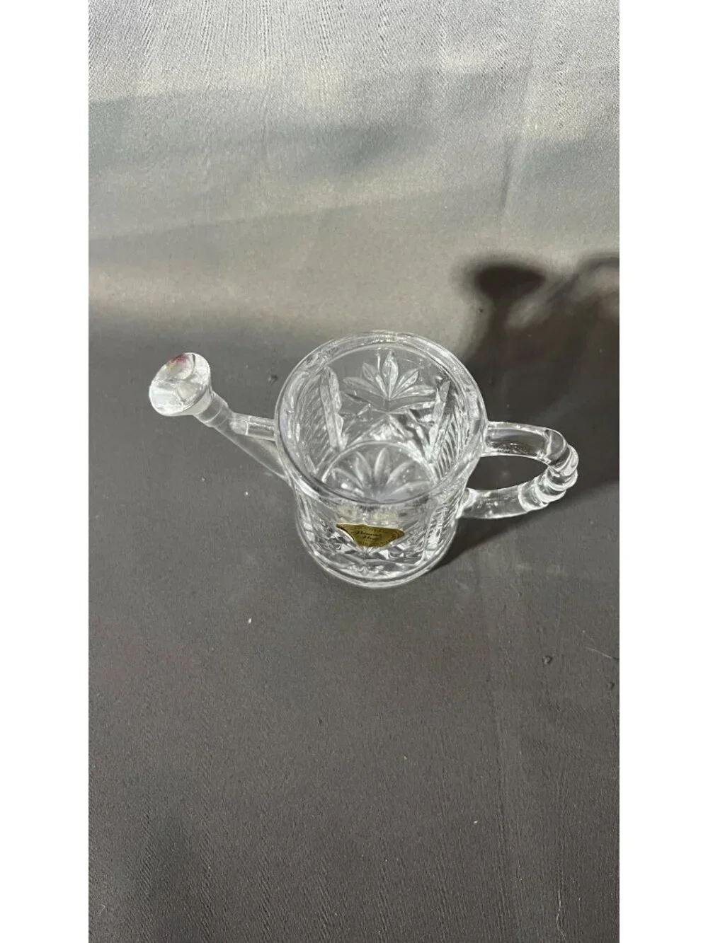Vintage Princess House 24% Lead Crystal Miniature Watering Can
